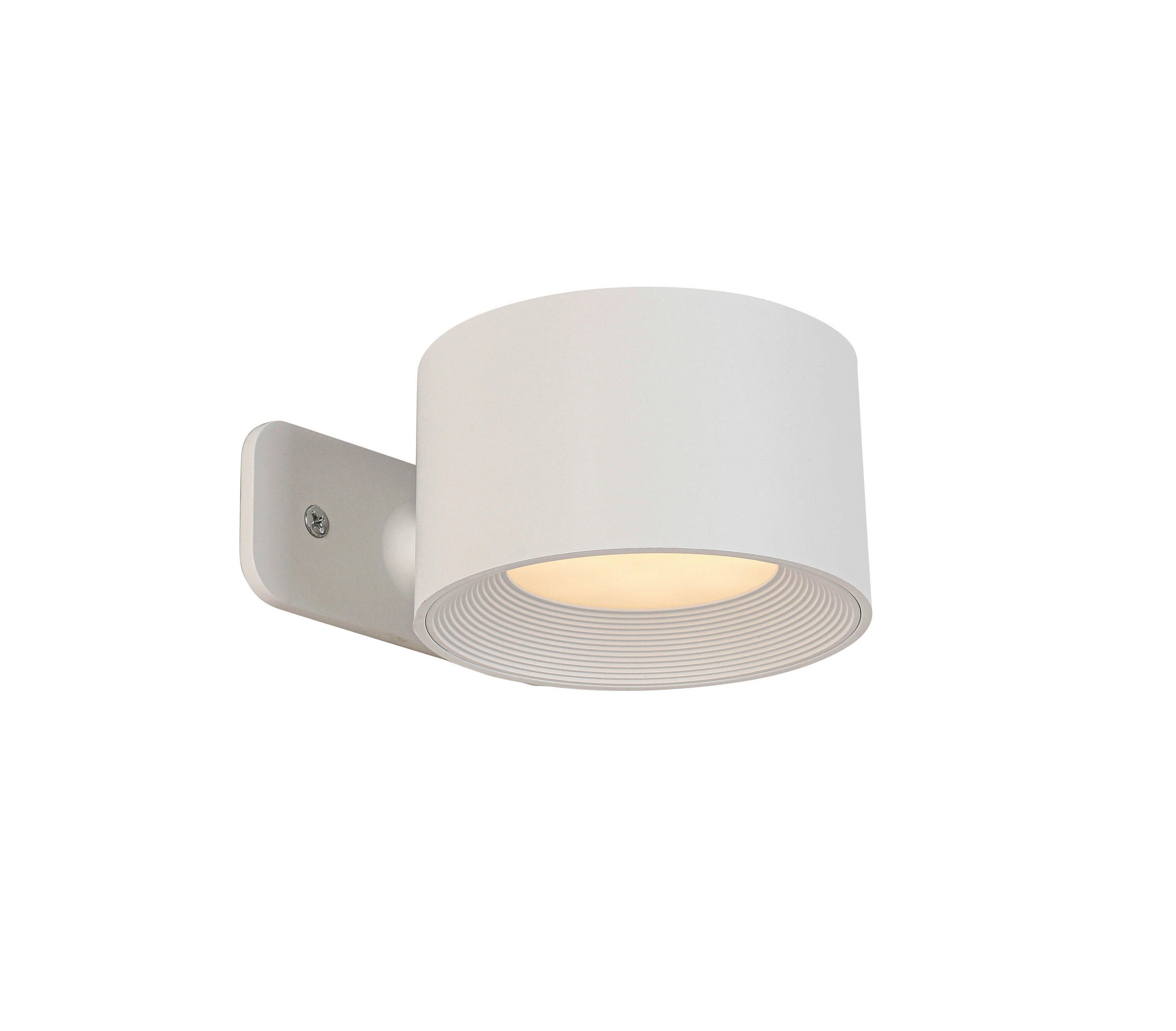 PUNJIVA ZIDNA LAMPA Spot  - bela, Osnovno, metal/plastika (9,2/8/4,5cm) - Novel