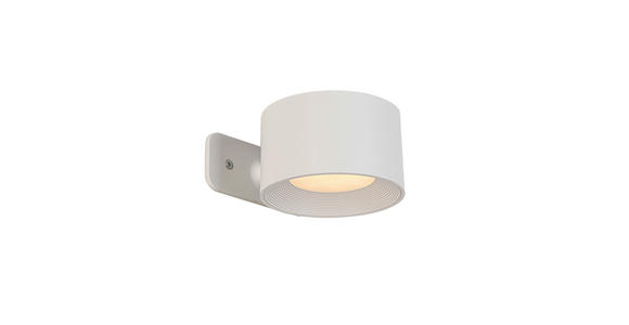 AKKU-WANDLEUCHTE - Weiß, Basics, Kunststoff/Metall (9,2/8/4,5cm) - Novel