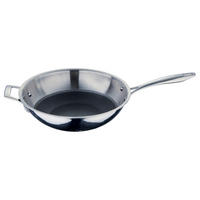 WOK  - Edelstahlfarben/Schwarz, Basics, Metall (53/29,5/9cm) - Masterpro