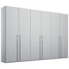 DREHTÜRENSCHRANK in Grau  - Grau, Trend, Holzwerkstoff/Metall (301/223/60cm) - Novel