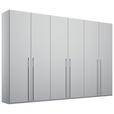 DREHTÜRENSCHRANK  in Grau  - Grau, Trend, Holzwerkstoff/Metall (301/235/60cm) - Novel