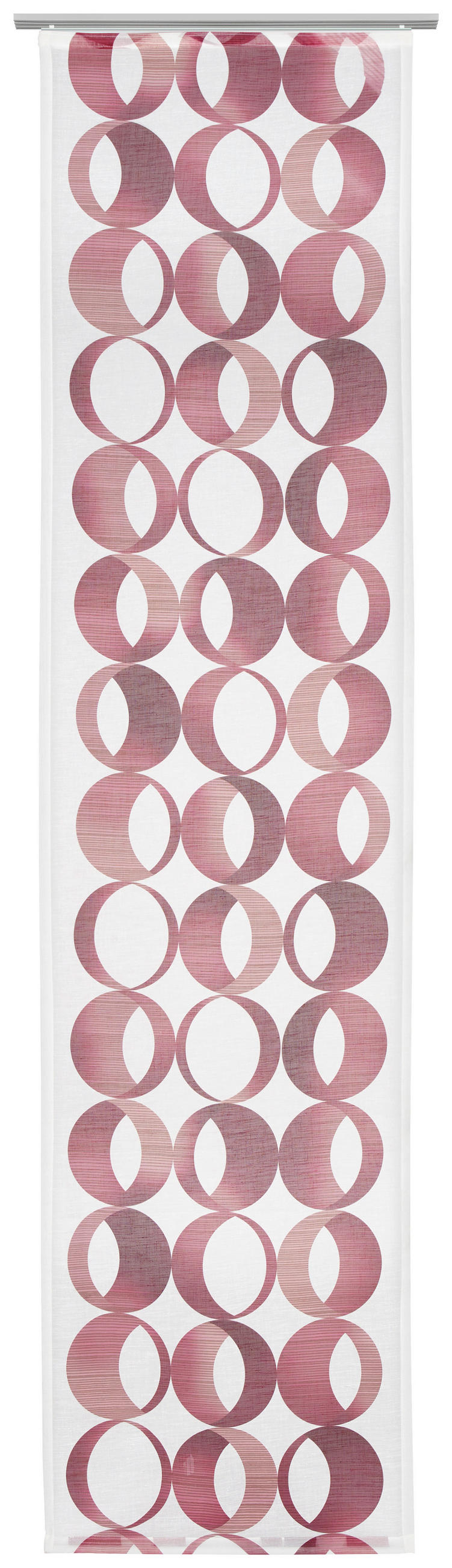 FLÄCHENVORHANG   halbtransparent  60/245 cm   - Rot, LIFESTYLE, Textil (60/245cm) - Novel