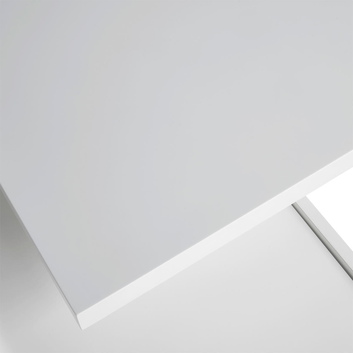 KOTNA PISALNA MIZA leseni material bela  - bela, Moderno, leseni material (150/76/120cm) - MID.YOU