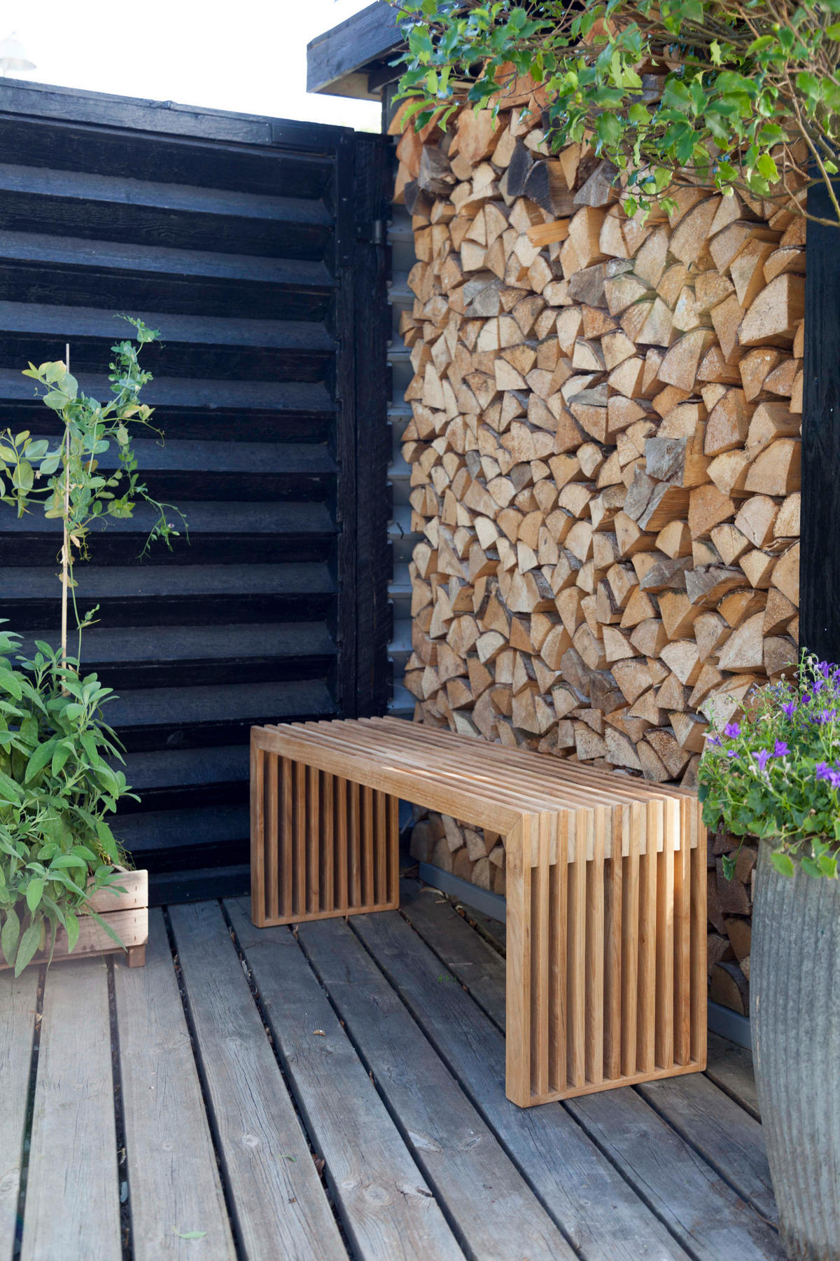 SITZBANK 104/43/35 cm Teakfarben Teakholz vollmassiv  - Teakfarben, KONVENTIONELL, Holz (104/43/35cm) - MID.YOU