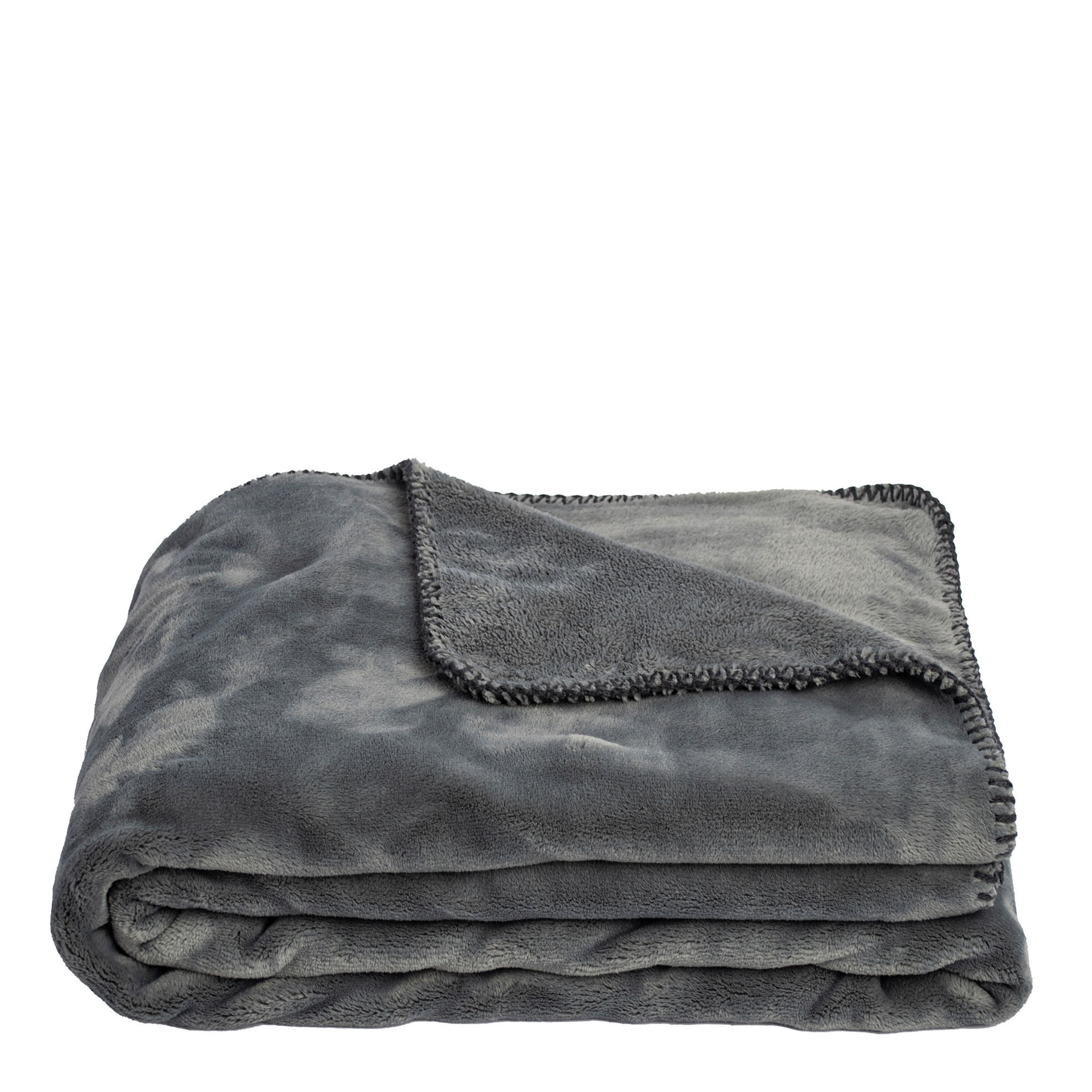 DECKE 140/190 cm  - Grau, Basics, Textil (140/190cm) - Zoeppritz