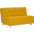 SCHLAFSOFA in Textil Gelb - Chromfarben/Gelb, Design, Textil/Metall (144/88/103cm) - Novel SCHLAFSOFA in Textil Gelb - Chromfarben/Gelb, Design, Textil/Metall (144/88/103cm) - Novel