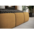 POLSTERBETT inkl. Bettkasten Lattenrost, Bettkasten Currygelb 140/200 cm  - Currygelb/Schwarz, Design, Holz/Kunststoff (140/200cm) - Esposa
