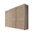 SCHWEBETÜRENSCHRANK 3 -türig Sonoma Eiche - Alufarben/Sonoma Eiche, KONVENTIONELL, Holzwerkstoff/Metall (300/216/68cm) - Hom`in