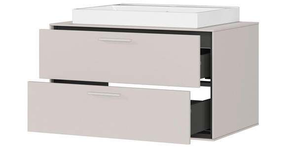 WASCHTISCHKOMBI  - Kaschmir/Weiß, MODERN, Keramik/Holzwerkstoff (80/47/50cm) - Xora