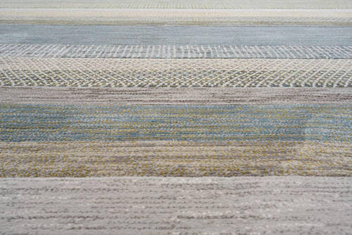 WEBTEPPICH 120/170 cm Argentum Blau, Braun, Grün  - Blau/Braun, KONVENTIONELL, Kunststoff/Textil (120/170cm)