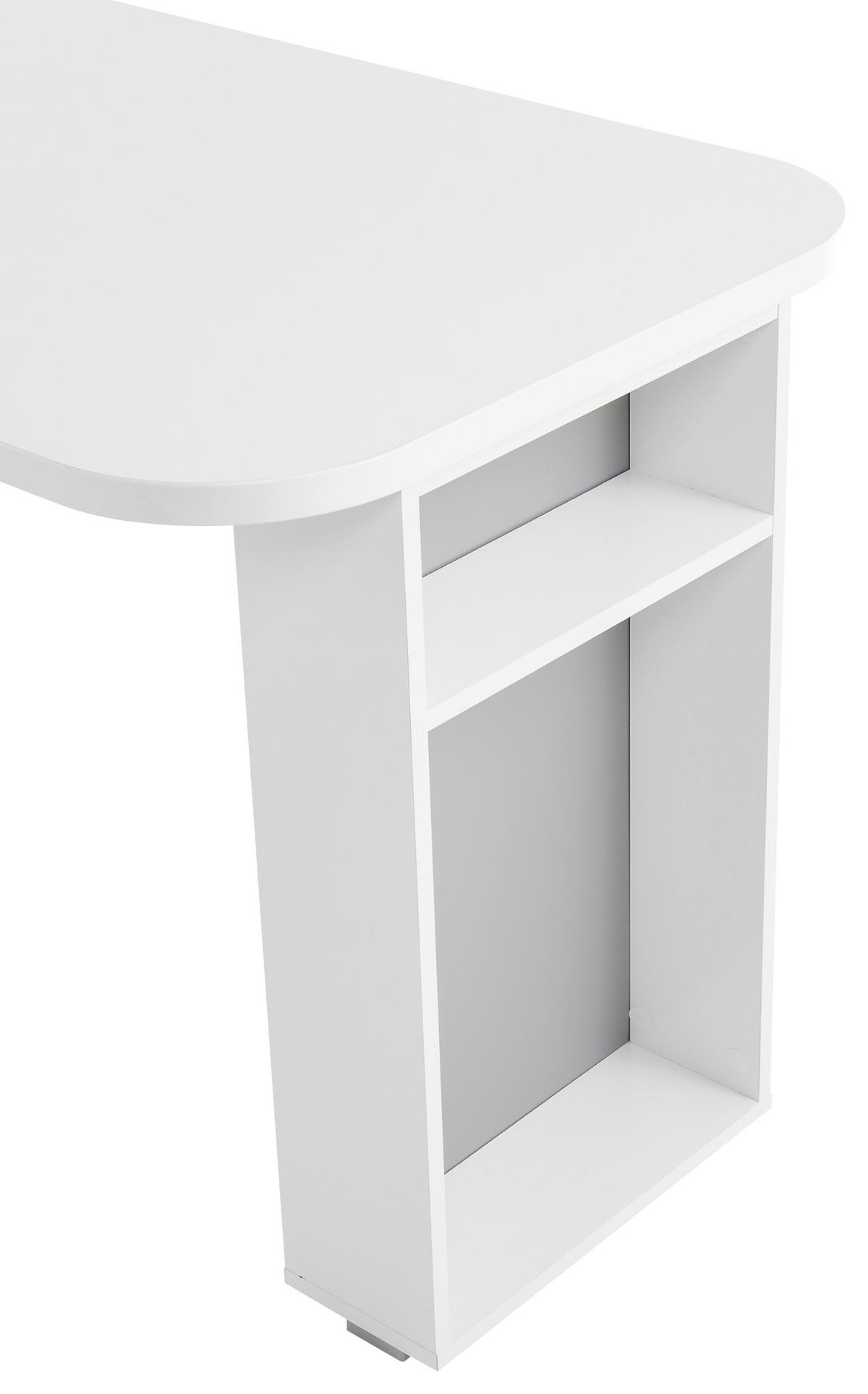 PÍSACÍ STÔL PRE MLÁDEŽ  - sivá/biela, Trend, kov/kompozitné drevo (140/73,9/70cm) - Carryhome