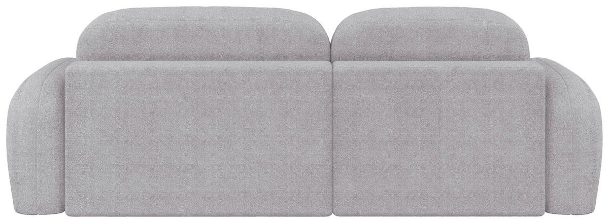 ECKSOFA Sevilla Plus in Bouclé Hellgrau  275/175 cm  - Hellgrau/Schwarz, Design, Kunststoff/Textil (275/175cm) - MID.YOU