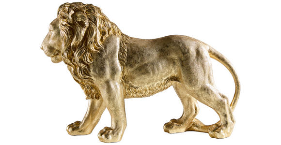 DEKOLÖWE - Goldfarben, LIFESTYLE, Kunststoff (47/15/32cm) - Ambia Home