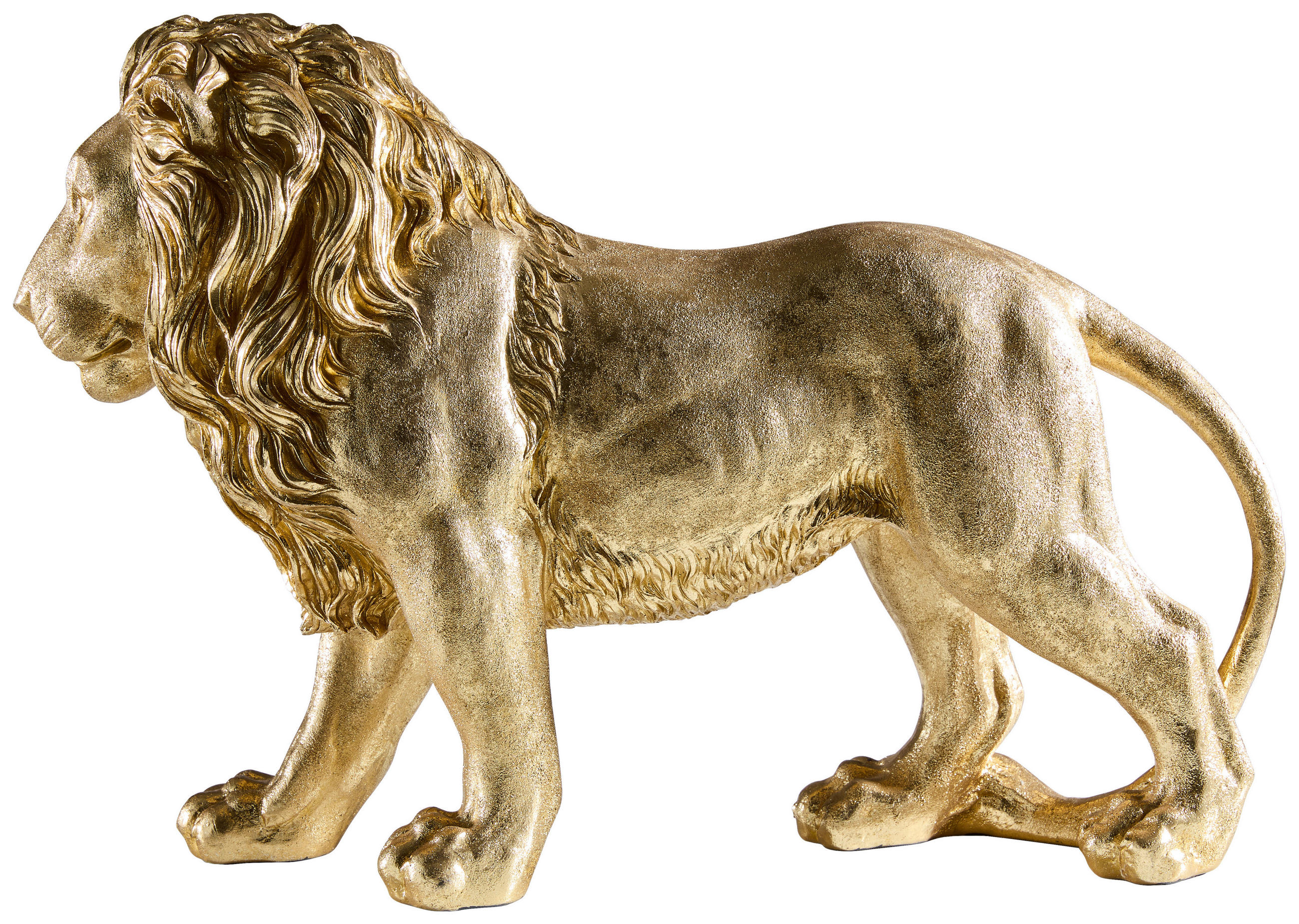 DEKOLÖWE - Goldfarben, LIFESTYLE, Kunststoff (47/15/32cm) - Ambia Home