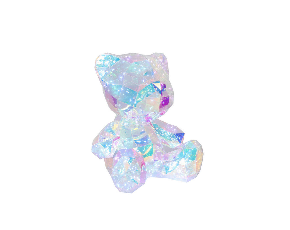 LED-DEKOLEUCHTE Bear 32/28,5/40 cm   - Transparent, LIFESTYLE, Kunststoff (32/28,5/40cm) - Novel