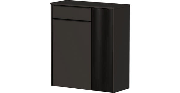 HÄNGESCHUHSCHRANK 84/95/34 cm - Anthrazit/Schwarz, Design, Glas/Holzwerkstoff (84/95/34cm) - Dieter Knoll
