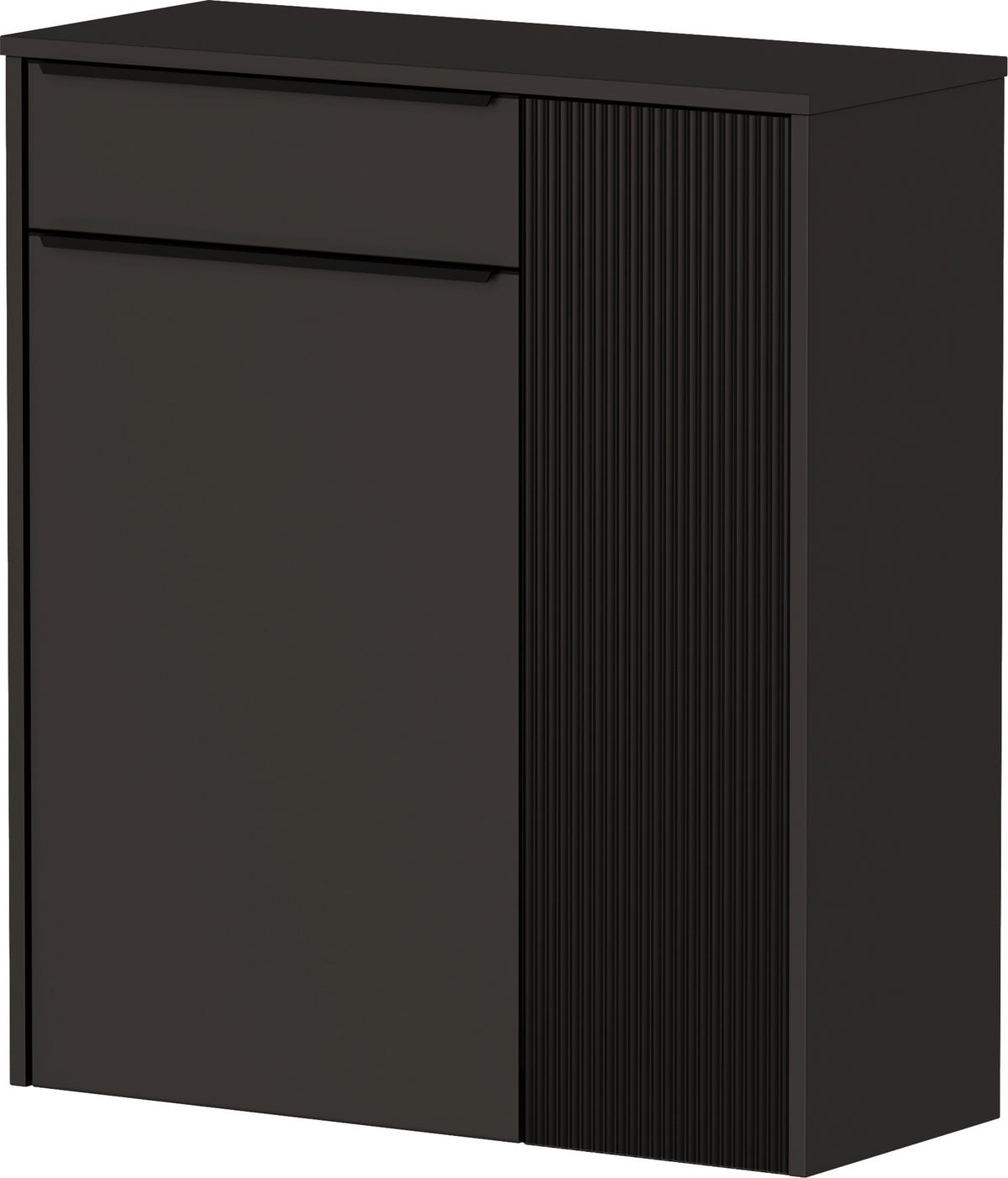 HÄNGESCHUHSCHRANK  in 84/95/34 cm  - Anthrazit/Schwarz, Design, Glas/Holzwerkstoff (84/95/34cm) - Dieter Knoll