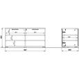 GARDEROBE 6-teilig in 265/197/19 cm - Kaschmir/Eichefarben, Design, Glas/Holzwerkstoff (265/197/19cm) - Voleo