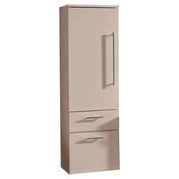 MIDISCHRANK 40/129,6/30 cm  - Chromfarben/Kaschmir, Design, Glas/Holzwerkstoff (40/129,6/30cm) - Dieter Knoll