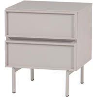 NACHTTISCH 45/51/42 cm  - Sandfarben, Design, Holzwerkstoff/Metall (45/51/42cm) - Livetastic