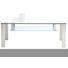 COUCHTISCH rechteckig Edelstahlfarben - Edelstahlfarben, Design, Glas/Kunststoff (120/45/75cm)