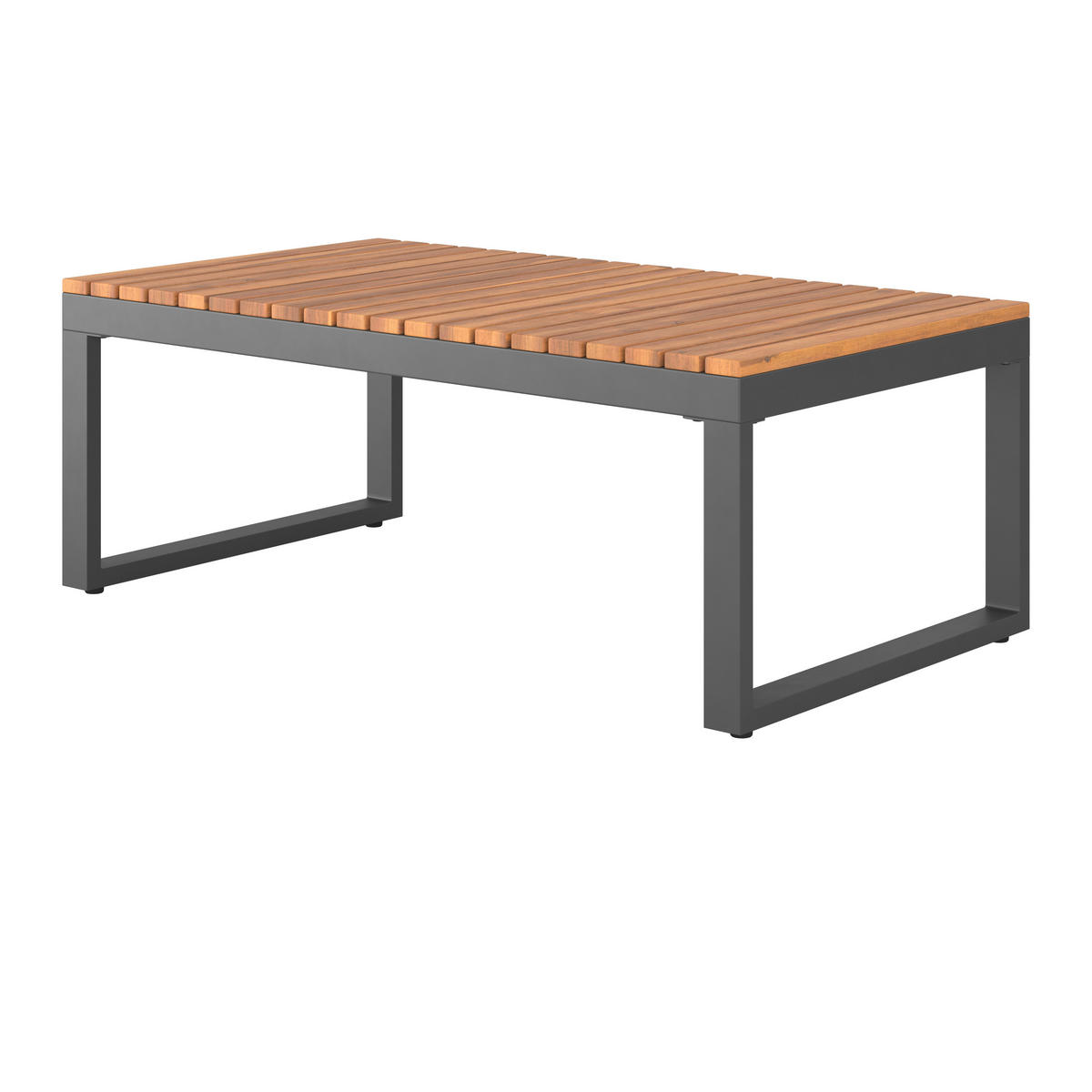 LOUNGEGARNITUR 3-teilig   Akazie Stahl  - Weiß/Grau, MODERN, Holz/Textil - Beldano