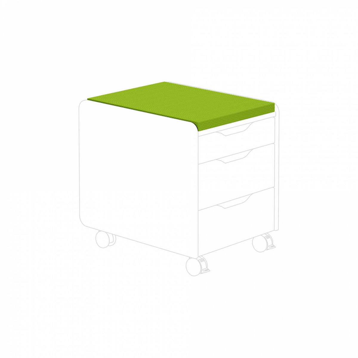 ÜLŐPÁRNA  - lime, Modern, textil (40,9/3,0/54,5cm) - Paidi