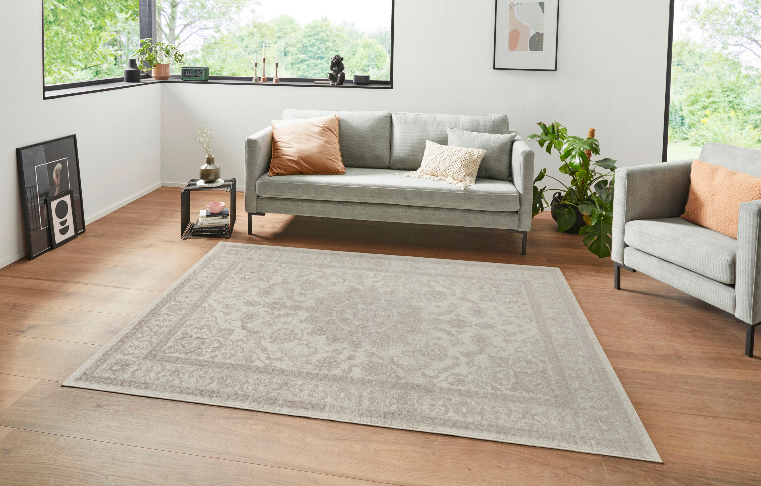 ORIENTTEPPICH 160/230 cm Oriental Creme, Grau  - Creme/Grau, Design, Textil (160/230cm)