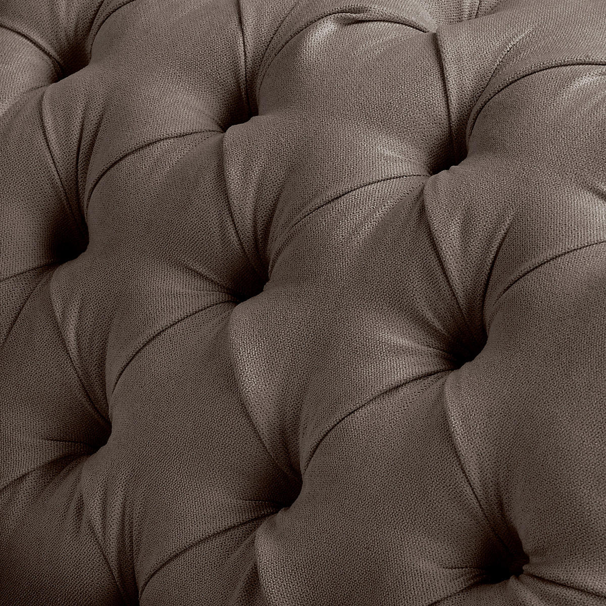 RÉCAMIERE Mikrofaser Graubraun  - Graubraun/Braun, Design, Holz/Textil (185/93/75cm) - Livetastic