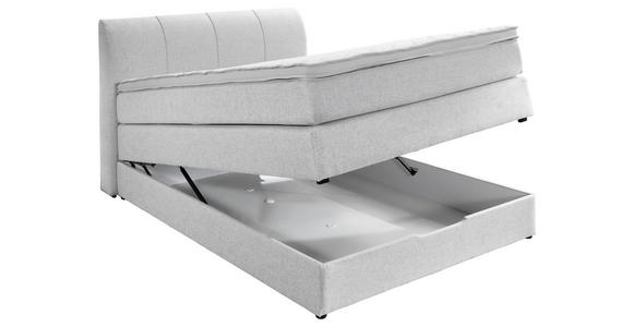 BOXSPRINGBETT 100/200 cm  in Silberfarben  - Silberfarben, KONVENTIONELL, Textil (100/200cm) - Carryhome