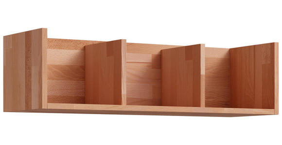 WANDREGAL 80/22/25 cm  - Kernbuche, Natur, Holz (80/22/25cm) - Linea Natura