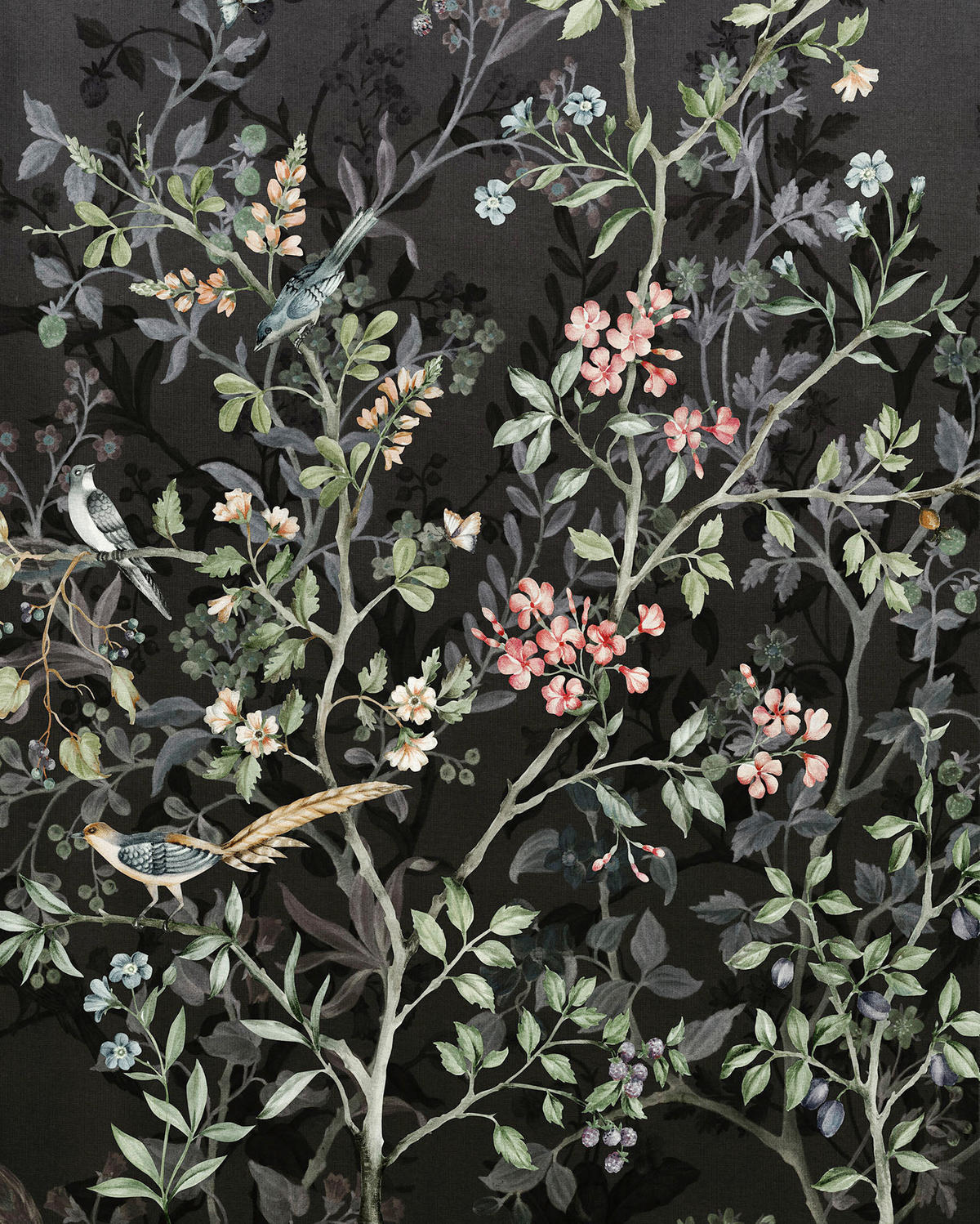 VLIESTAPETE  - Schwarz/Rosa, Basics (200/250cm) - Xora