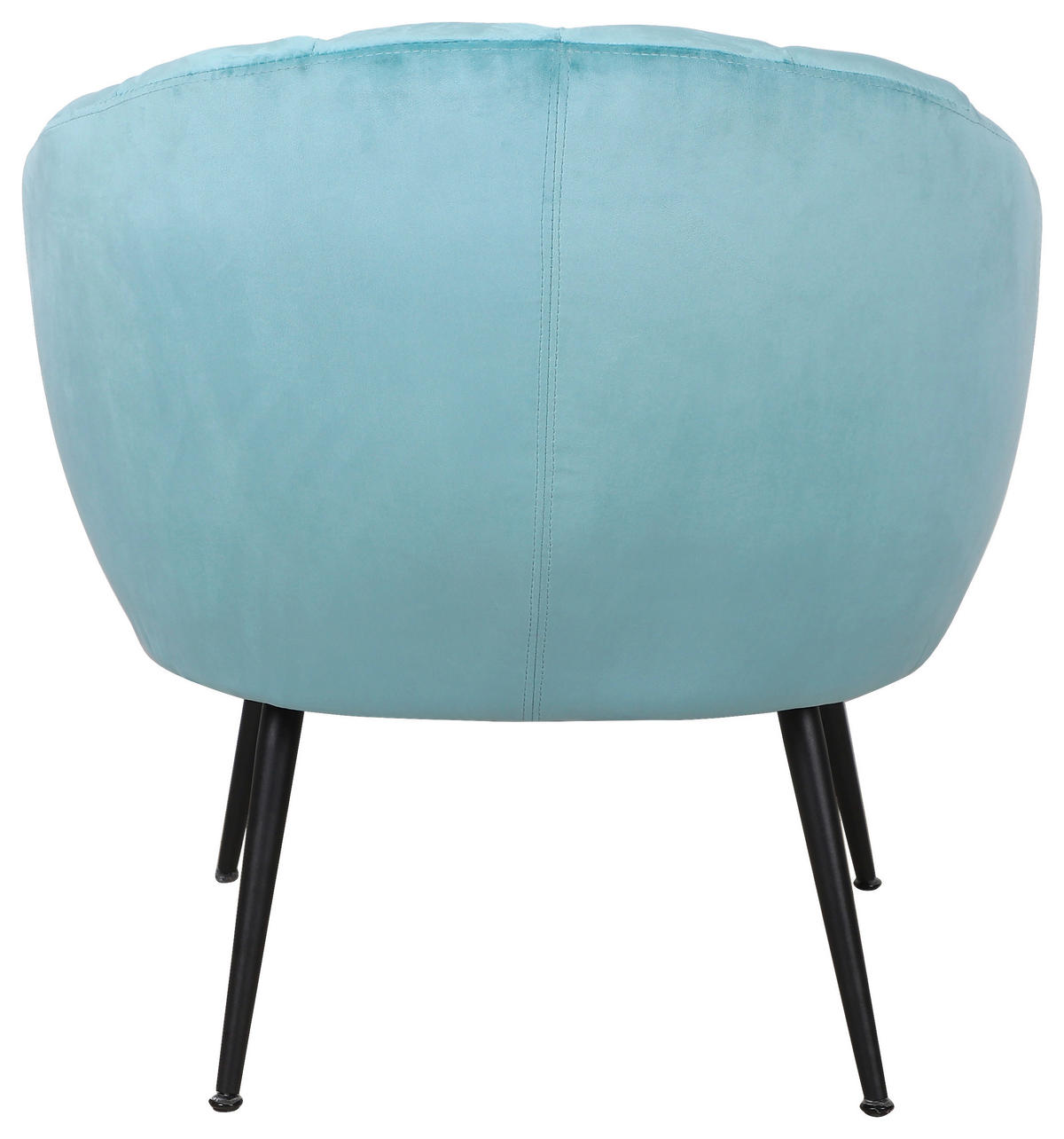 COCKTAILSESSEL Samt Blau    - Blau/Schwarz, MODERN, Textil/Metall (67/80/78cm) - Livetastic