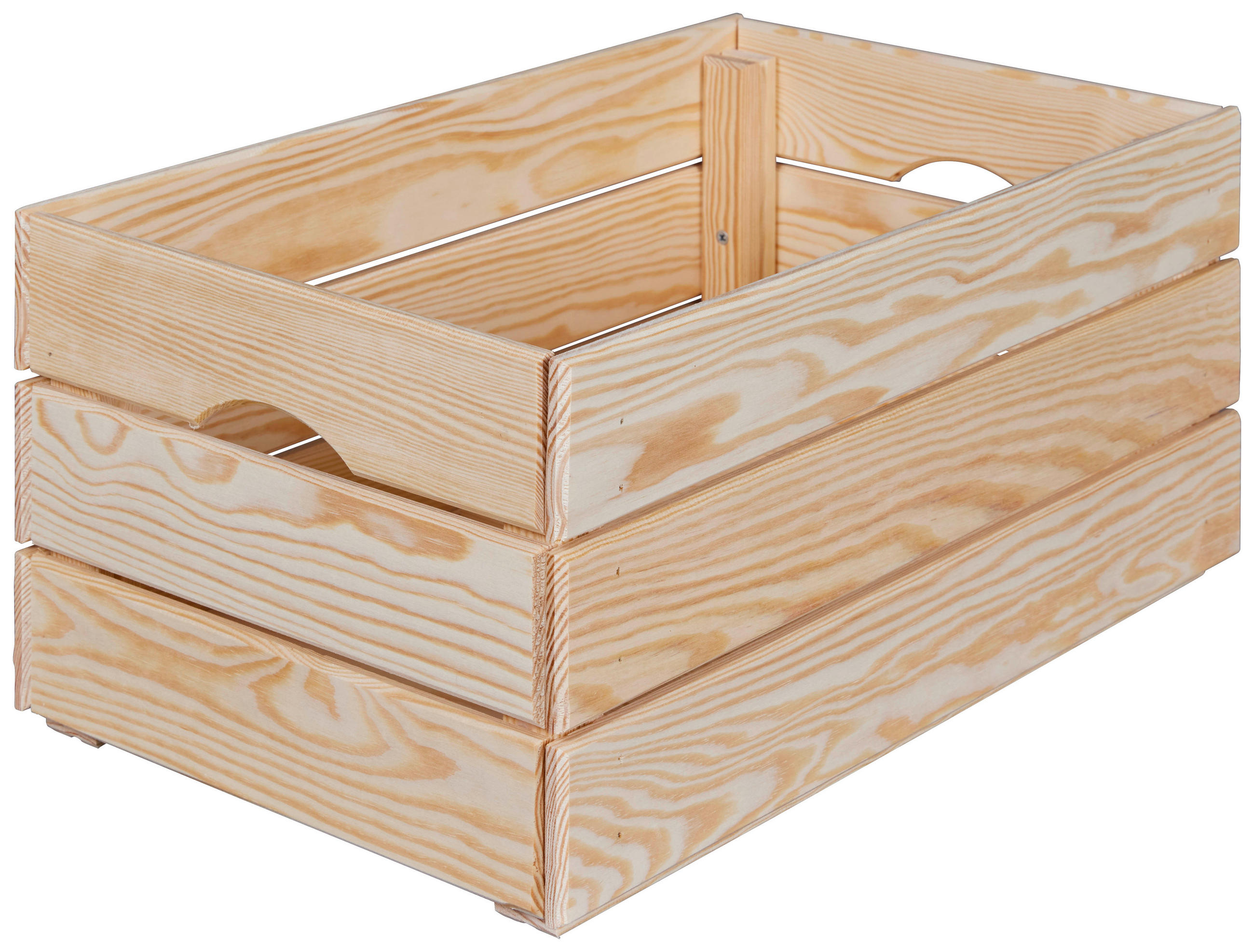 DEKOKISTE - Naturfarben/Kieferfarben, Design, Holz (65/24/32cm) - Livetastic