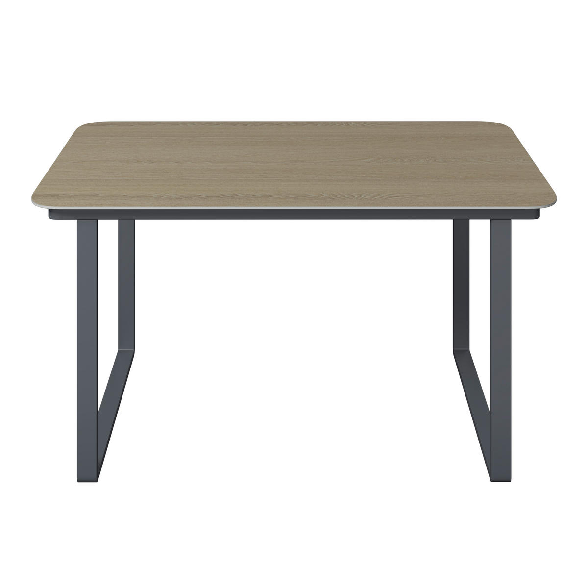 GARTENTISCH 135/74/80 cm Metall, Kunststoff Anthrazit, Naturfarben rechteckig  - Anthrazit/Naturfarben, MODERN, Kunststoff/Metall (135/74/80cm) - Ambia Garden