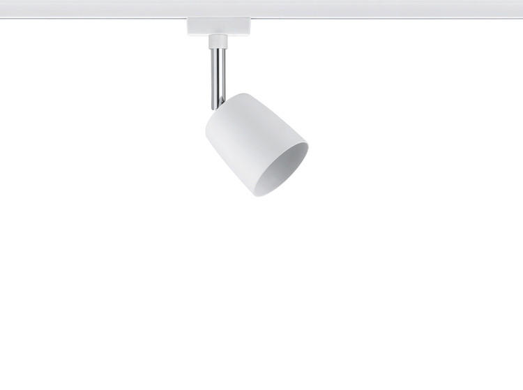 SCHIENENSYSTEM-STRAHLER URail 5,8/14/9 cm   - Weiß, Design, Metall (5,8/14/9cm) - Paulmann