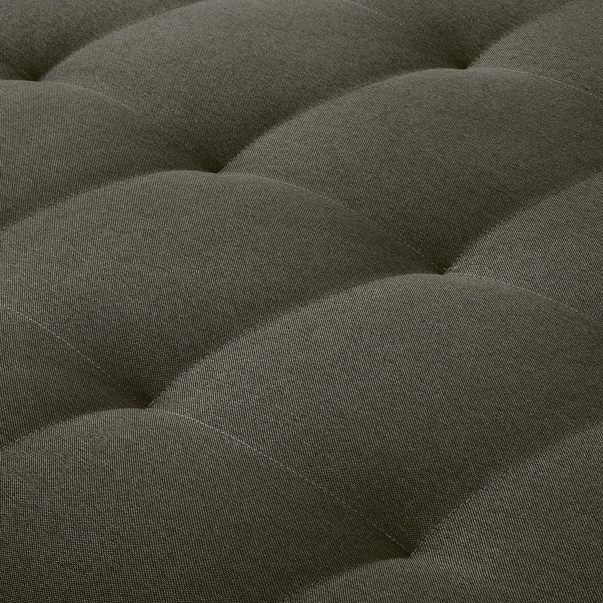 ECKSOFA Naomi in Mikrofaser Dunkelgrau Rückenkissen  284/243 cm  - Dunkelgrau/Schwarz, Design, Kunststoff/Textil (284/243cm) - P & B