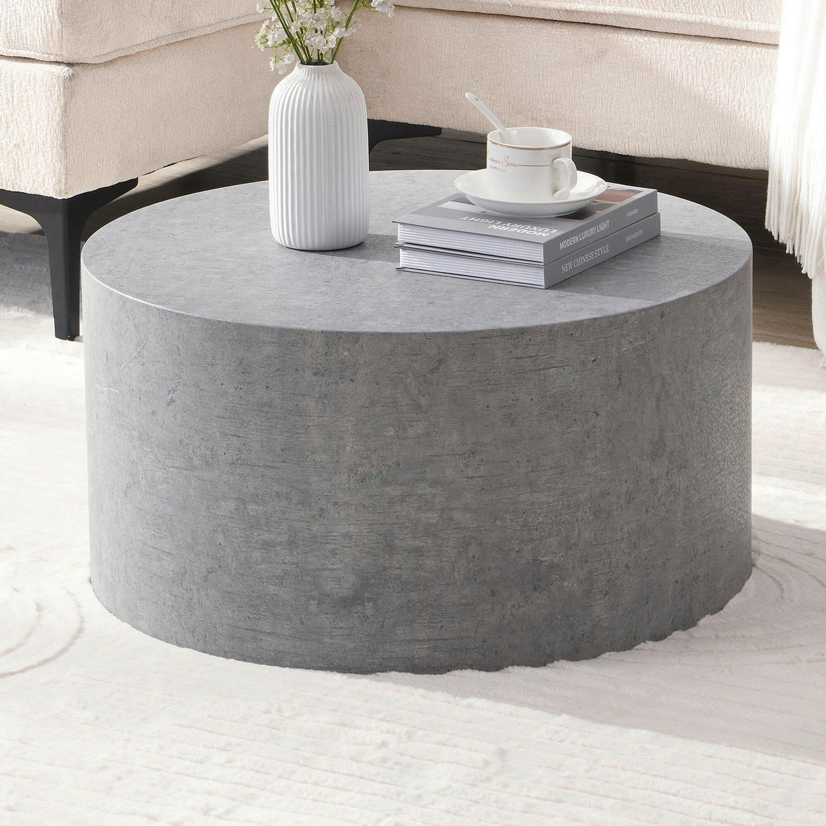 COUCHTISCH in Holzwerkstoff 60/60/30 cm  - Grau, Design, Holzwerkstoff (60/60/30cm) - Livetastic