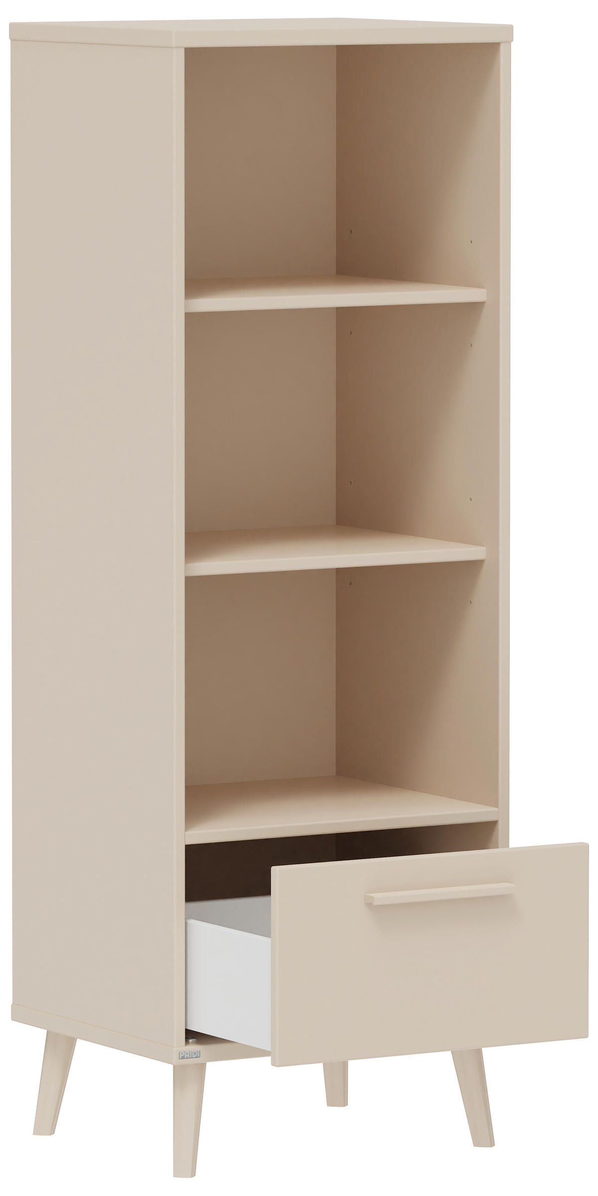 STOJEČ REGAL 48/139/41 cm bež  - bež, Basics, umetna masa/leseni material (48/139/41cm) - Paidi