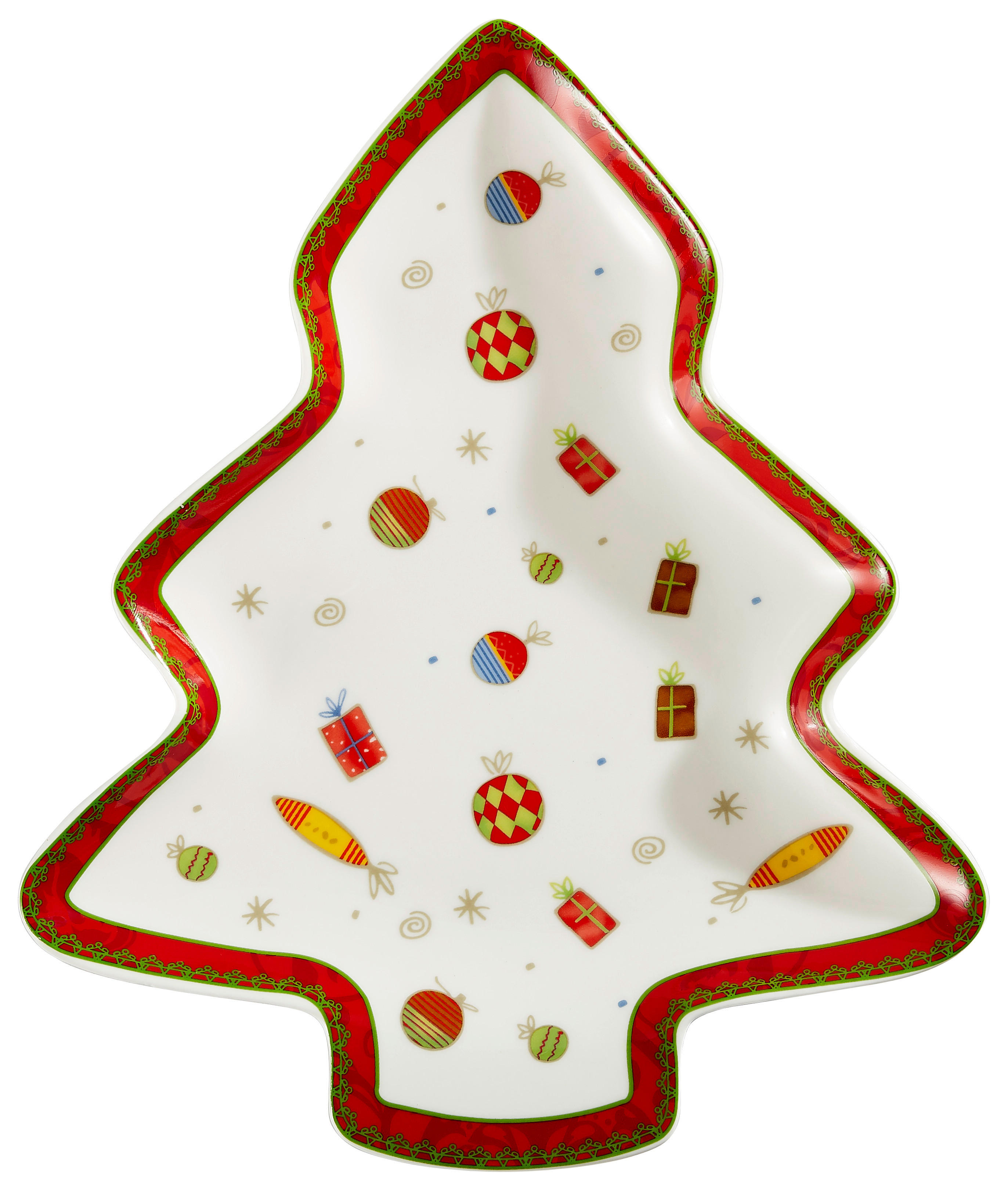 PLADEN TREE PLATE CHRISTMAS - večbarvno, Basics, keramika (22,86cm) - X-Mas