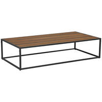 COUCHTISCH in Holz, Metall  - Schwarz/Naturfarben, KONVENTIONELL, Holz/Metall (115/27/60cm) - Livetastic