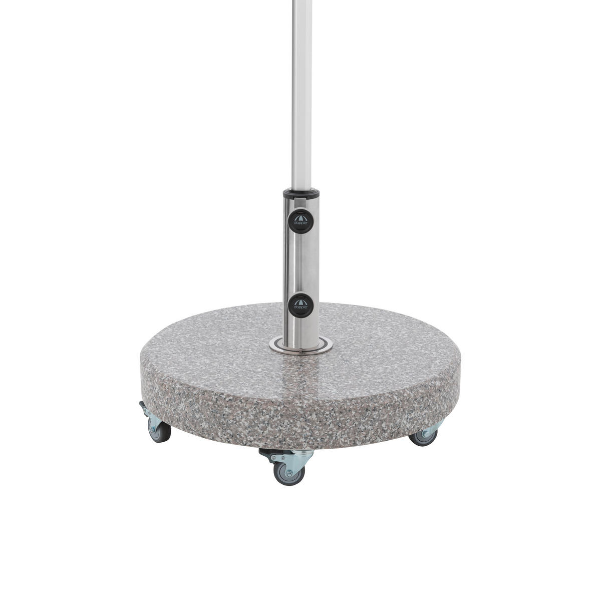 SONNENSCHIRMSTÄNDER Granit Grau  - Grau, Basics, Stein (45/10/45cm) - Doppler