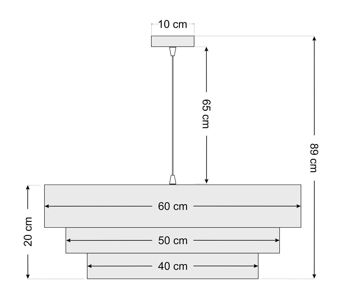 HÄNGELEUCHTE Boho Elegant 60/89 cm   - Beige/Karamell, Design, Kunststoff/Textil (60/89cm)