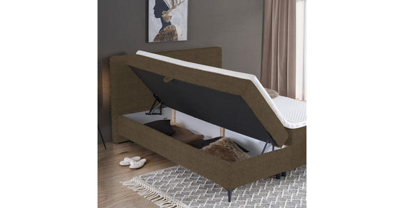 BOXBETT 180/200 cm in Braun - Schwarz/Braun, Design, Holz/Holzwerkstoff (180/200cm) - Xora