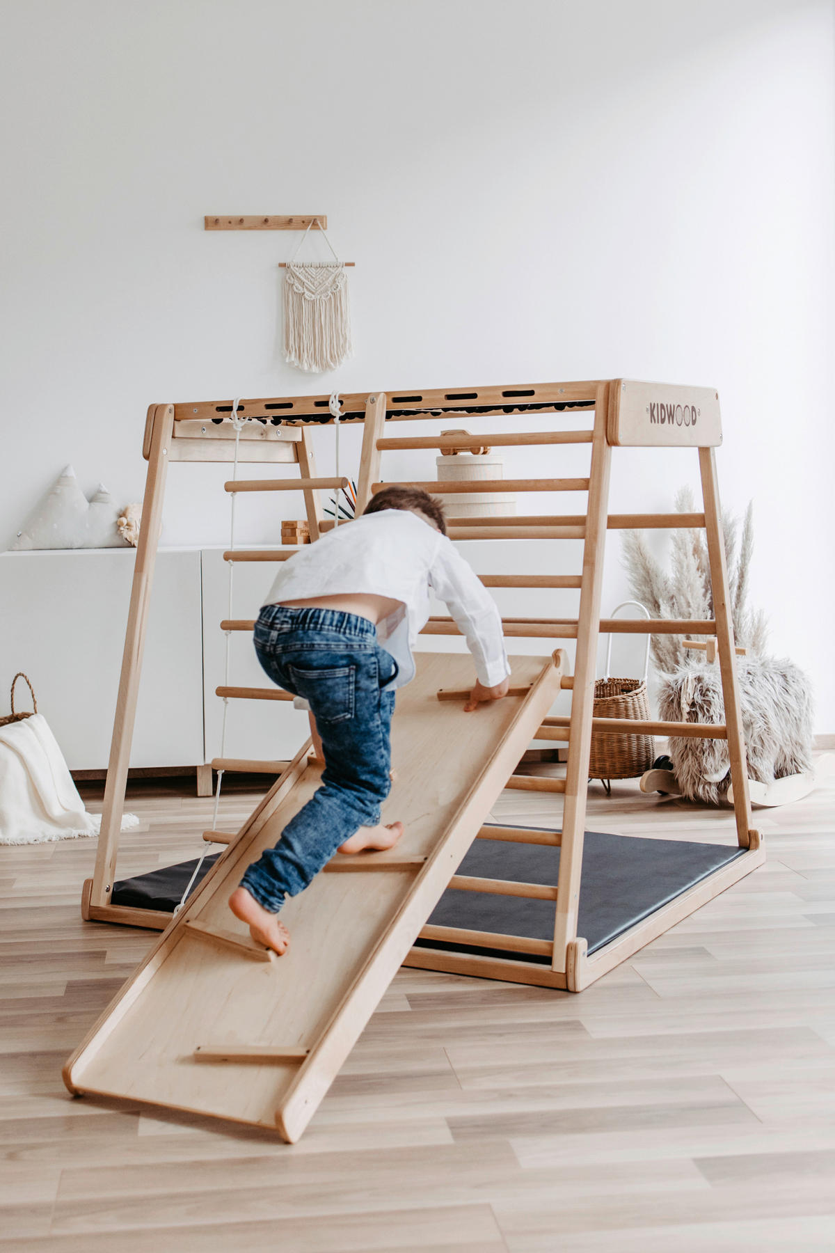 KLETTERGERÜST ZUBEHÖR  - Birkefarben, Basics, Holz (40/113/6cm) - KIDWOOD