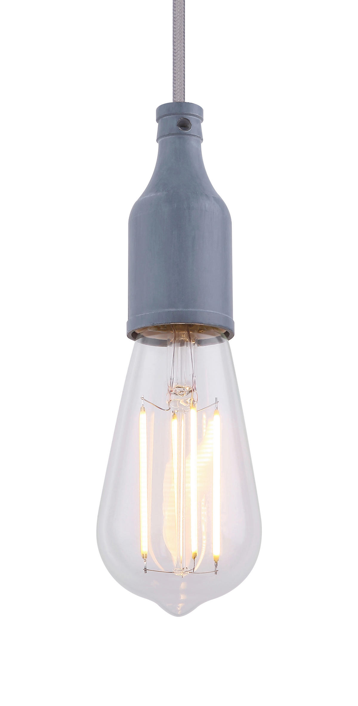 VISEČA SVETILKA        10/109 cm      E27 - siva, Trendi, kovina (10/109cm)