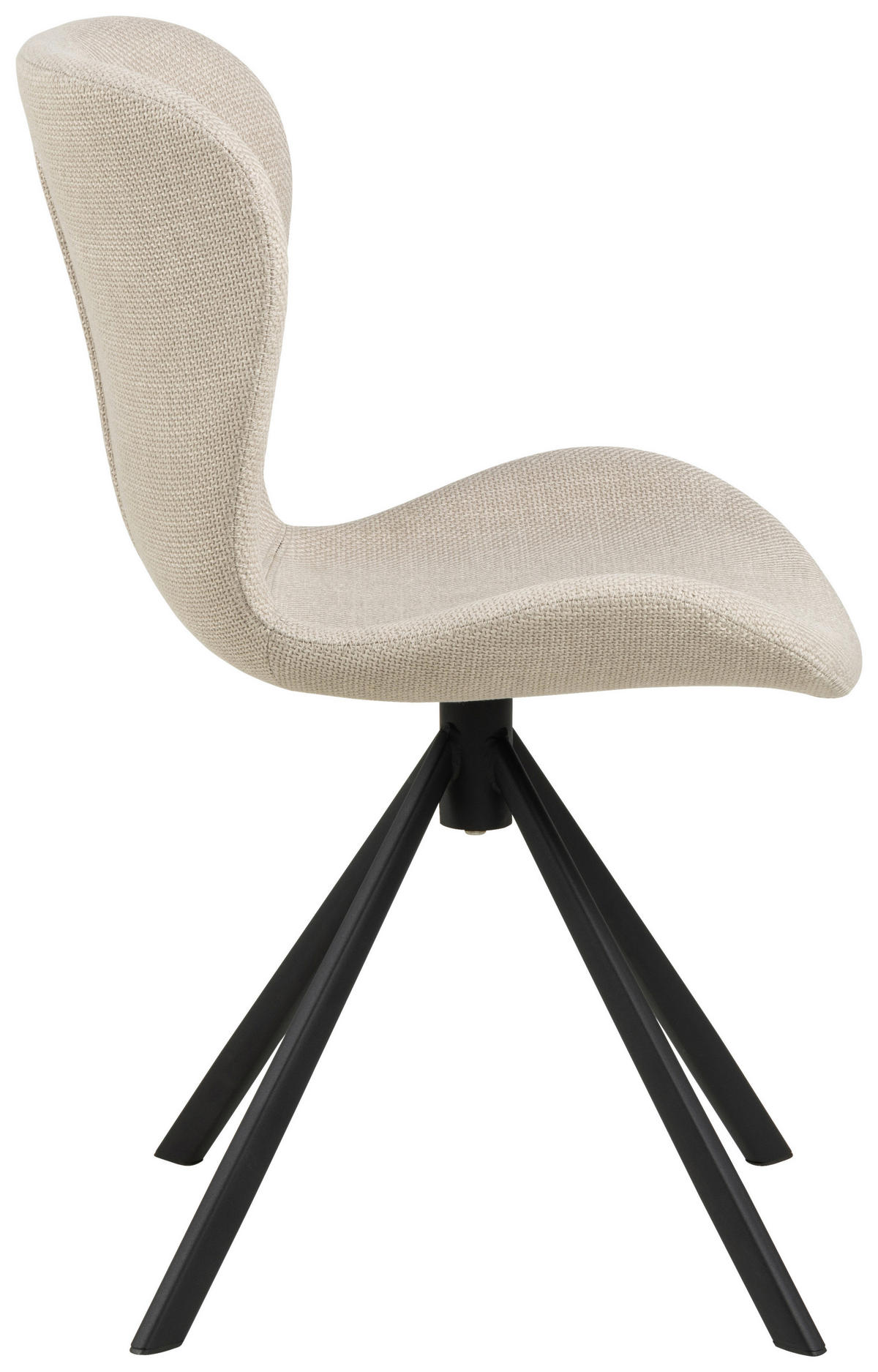 ŽIDLE, béžová - černá/béžová, Design, kov/textil (46,5/81/53cm) - MID.YOU