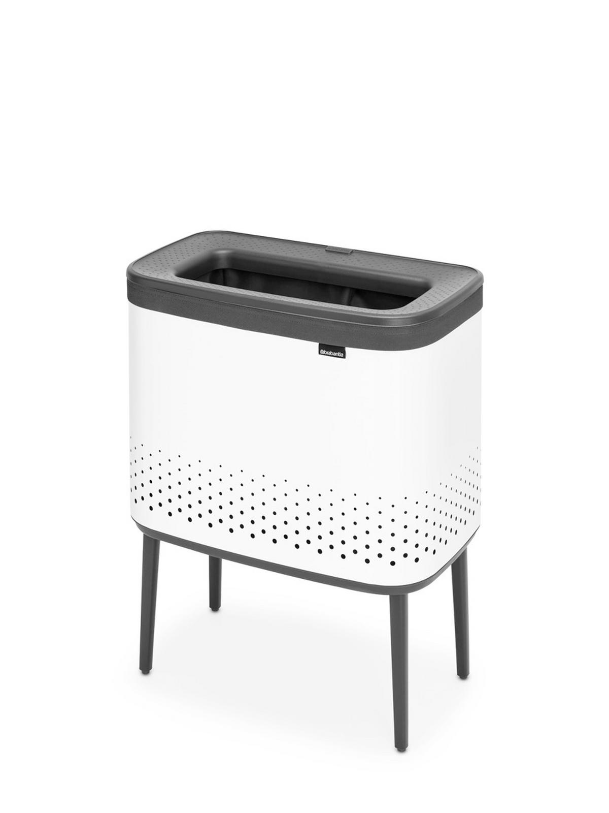 KOŠ ZA PERILO - bela, Basics, kovina/umetna masa (54/67/32cm) - Brabantia