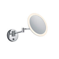 SCHMINKSPIEGEL  - Chromfarben, Design, Metall (21,6cm) - Trio Leuchten