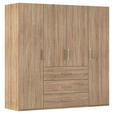 DREHTÜRENSCHRANK 201/197/60 cm,  in Sonoma Eiche, 4-türig  - Sonoma Eiche, Design, Holzwerkstoff/Kunststoff (201/197/60cm) - Novel